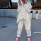 Oversized asymmetrisk loungewear-sett