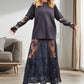 Elegant blonder-overdel, 2-delt sett for damer
