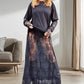 Elegant blonder-overdel, 2-delt sett for damer