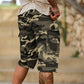 🟩 50 % RABATT 🗺️ | Camouflage-cargoshorts for menn – mange lommer og avslappet passform