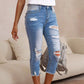 👖Jeans for kvinner med slitt, vasket look og ubehandlet kant – dristige, korte og kule! 🧵