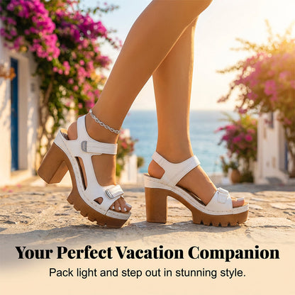 👡 50% OFF NOW! 🔥 Sommer-sandaler med én rem og platehæl for kvinner – komfortable, lette og perfekte til stranden eller til hverdagsbruk ☀️