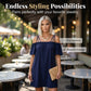 🔥SPESIALTILBUD 49 % RABATT!👗 Elegant ensfarget minikjole for damer