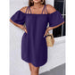 🔥SPESIALTILBUD 49 % RABATT!👗 Elegant ensfarget minikjole for damer