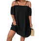 🔥SPESIALTILBUD 49 % RABATT!👗 Elegant ensfarget minikjole for damer
