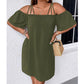 🔥SPESIALTILBUD 49 % RABATT!👗 Elegant ensfarget minikjole for damer