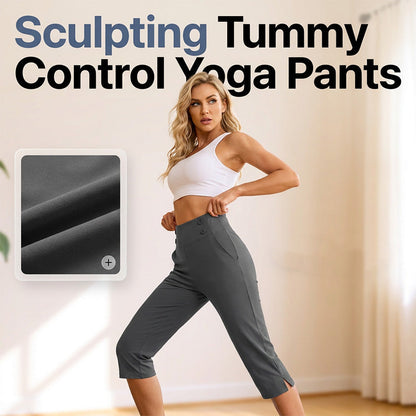 Elegante yogabukser med mageformende effekt