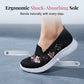 👟🌸 Slip-on-sko med blomstermønster i mesh