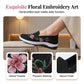👟🌸 Slip-on-sko med blomstermønster i mesh