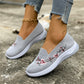 👟🌸 Slip-on-sko med blomstermønster i mesh