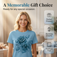 Dame Elegant Rose Grafisk Print T-Skjorte