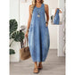 👗50% RABATT HALVT PRIS🧵 Damklänning i denim, ärmlös maxilängd med fickor 👝