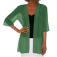 Women's Chiffon Open Front Cardigan Loose