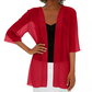 Women's Chiffon Open Front Cardigan Loose