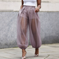 Lantern-broek met mesh-panelen voor dames