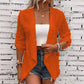 Casual cardigan med strukturert overflate og åpen front for damer