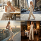 Elegant jumpsuit med kryssende halterneck