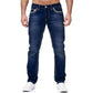 Herrejeans med høy elastisitet og doble sømmer