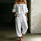 ✨ Elegant jumpsuit for damer med off-shoulder-design – komfortabel, stilig og enkel å ha på seg