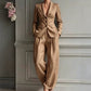 2-delers dress med blazer og bukser i casual-stil for kvinner