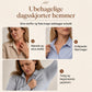Dame vintage bluse i cordfløyel med volangkrage og lange lanternermer