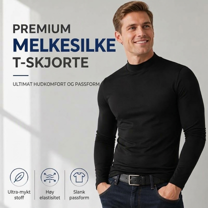 Menns falsk turtleneck genser