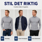 Menns falsk turtleneck genser