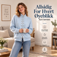 Damen-Strickjacke mit Stehkragen und Doppelknopfleiste